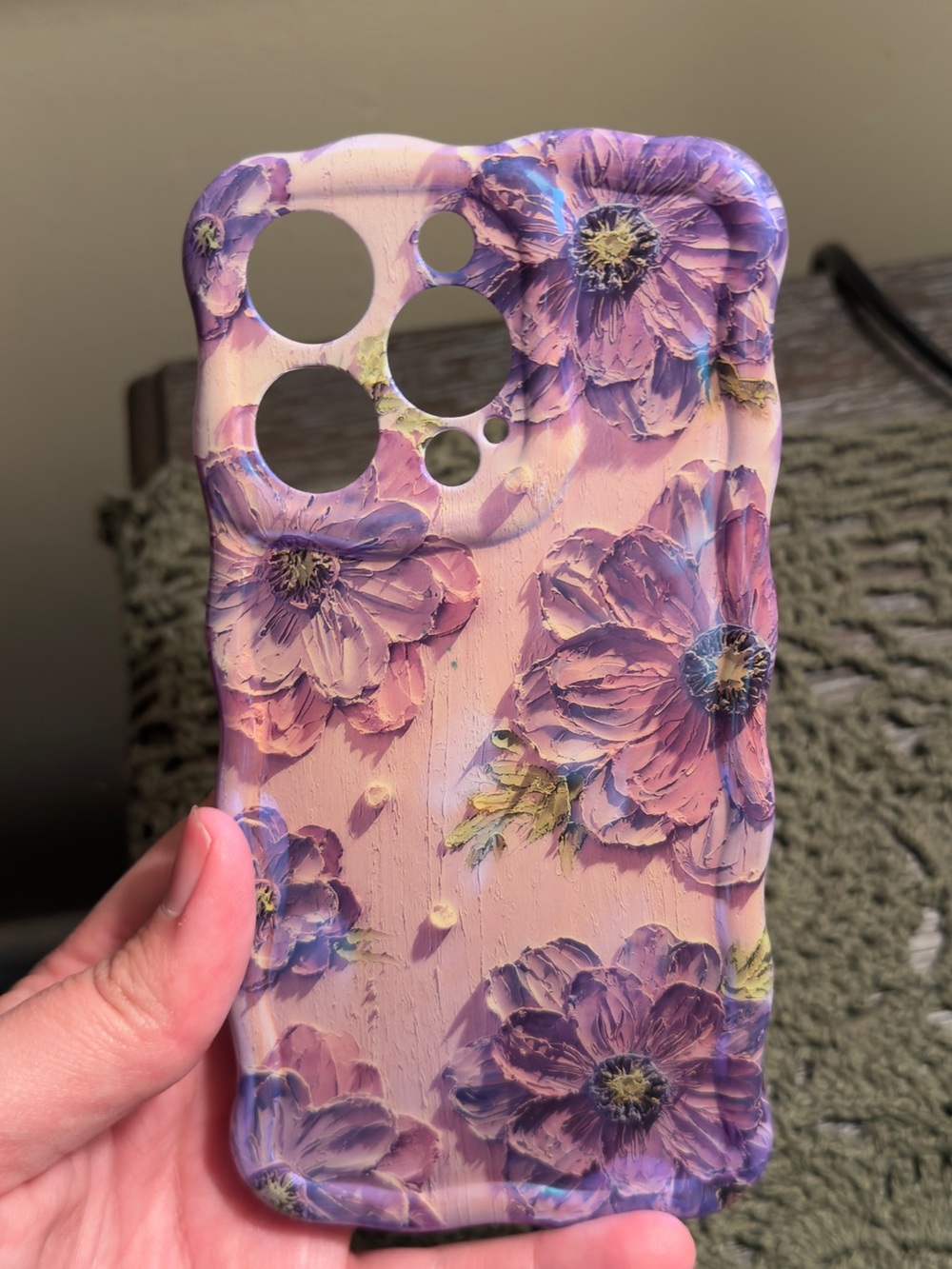 Floral Pink Purple Phone Case for iPhone - Decorative Protective Cover